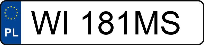 Numer rejestracyjny WI 181MS posiada FORD FIESTA - WI181MS Numer rejestracyjny WI 181MS posiada FORD FIESTA - WI181MS