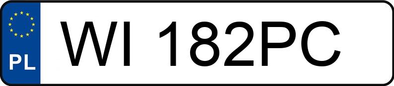 Numer rejestracyjny WI 182PC posiada BMW 320i MR`16 E6 F30 xDrive - WI182PC