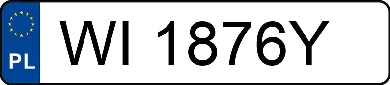 Numer rejestracyjny WI 1876Y posiada MERCEDES-BENZ CLS 63 AMG MR`11 E5 218 CLS 63 AMG MR`11 E5 218 - WI1876Y