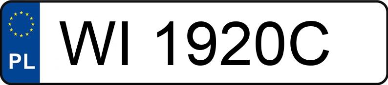 Numer rejestracyjny WI 1920C posiada BMW 520i E34 520i E34 - WI1920C