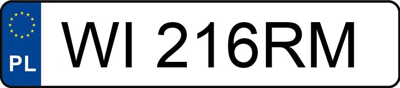 Numer rejestracyjny WI 216RM posiada LAND ROVER RANGE ROVER VELAR LY - WI216RM Numer rejestracyjny WI 216RM posiada LAND ROVER RANGE ROVER VELAR LY - WI216RM