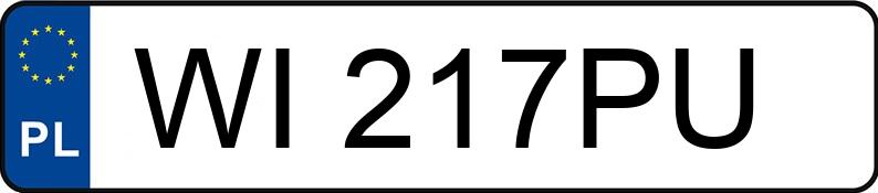 Le numéro d’enregistrement WI 217PU a DAEWOO / FSO Matiz 0.8 Kat. MR`98 Golden Season - WI217PU