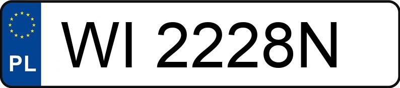 Numer rejestracyjny WI 2228N posiada SUZUKI GRAND VITARA - WI2228N