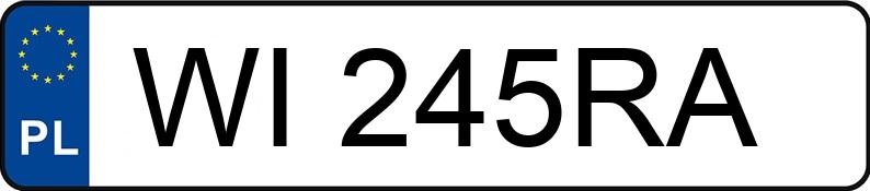 Numer rejestracyjny WI 245RA posiada MERCEDES-AMG AMG GT 43 4MATIC+ - WI245RA