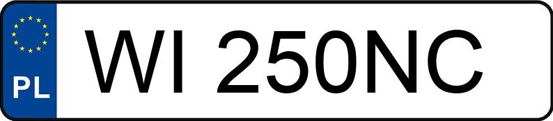 Numer rejestracyjny WI 250NC posiada AUDI Q5 - WI250NC Numer rejestracyjny WI 250NC posiada AUDI Q5 - WI250NC