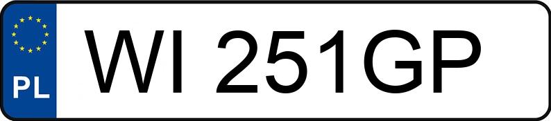 Numer rejestracyjny WI 251GP posiada SKODA SUPERB - WI251GP Numer rejestracyjny WI 251GP posiada SKODA SUPERB - WI251GP