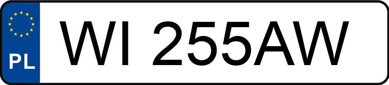 Numer rejestracyjny WI 255AW posiada MARTZ  W - WI255AW
