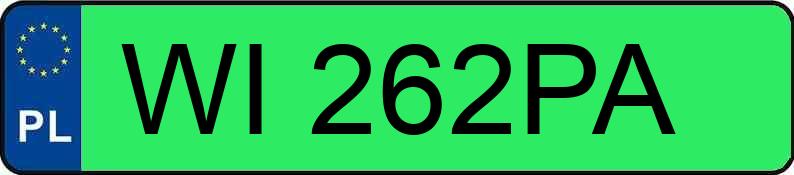 Numer rejestracyjny WI 262PA posiada HYUNDAI IONIQ5 - WI262PA Numer rejestracyjny WI 262PA posiada HYUNDAI IONIQ5 - WI262PA