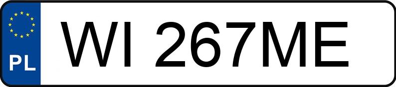 Numer rejestracyjny WI 267ME posiada SEAT ARONA - WI267ME