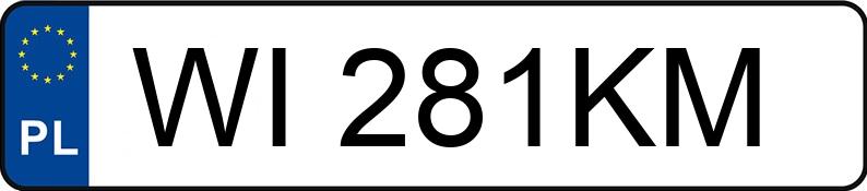 Numer rejestracyjny WI 281KM posiada BMW 318 I - WI281KM