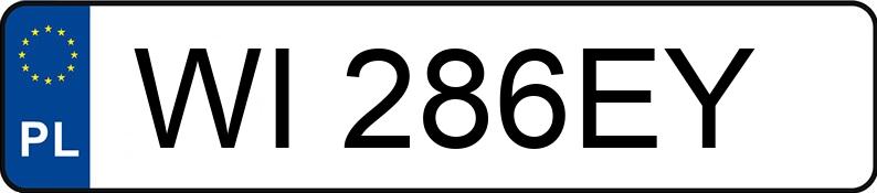 Numer rejestracyjny WI 286EY posiada VOLKSWAGEN TOURAN - WI286EY