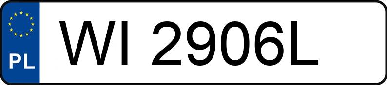 Numer rejestracyjny WI 2906L posiada JEEP Grand Cherokee III MR`05 E4 Limited - WI2906L