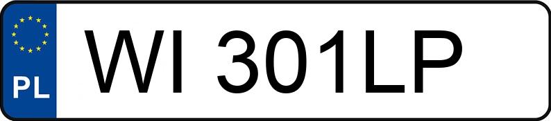 Numer rejestracyjny WI 301LP posiada LEVC TX HRE - WI301LP Numer rejestracyjny WI 301LP posiada LEVC TX HRE - WI301LP