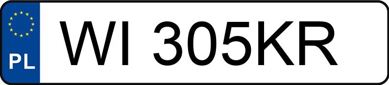 Numer rejestracyjny WI 305KR posiada AUDI A4 Avant 35 TFSI MR`20 E6d B9 - WI305KR Numer rejestracyjny WI 305KR posiada AUDI A4 Avant 35 TFSI MR`20 E6d B9 - WI305KR