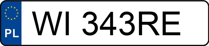 Le numéro d’enregistrement WI 343RE a FERRARI 488 E6 GTB F1 - WI343RE