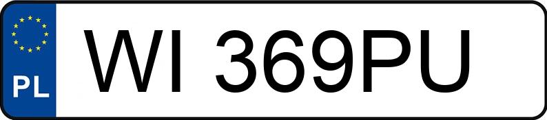 Numer rejestracyjny WI 369PU posiada AUDI A3 SPORTBACK - WI369PU Numer rejestracyjny WI 369PU posiada AUDI A3 SPORTBACK - WI369PU