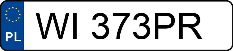 Numer rejestracyjny WI 373PR posiada BMW 320I - WI373PR