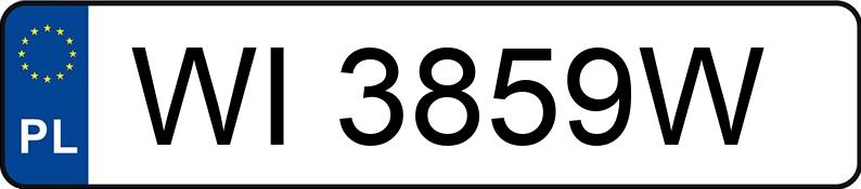 Numer rejestracyjny WI 3859W posiada VOLKSWAGEN Polo V 1.2 MR`09 E5 Trendline - WI3859W