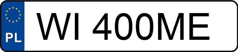 Numer rejestracyjny WI 400ME posiada MERCEDES-BENZ S 400 D 4MATIC - WI400ME