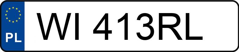 Numer rejestracyjny WI 413RL posiada CUPRA TERRAMAR - WI413RL