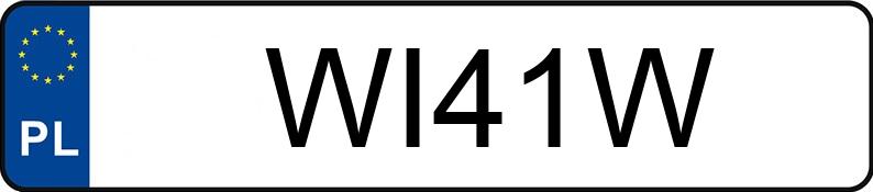 Numer rejestracyjny WI 41W posiada MERCEDES-BENZ 230 SL - WI41W