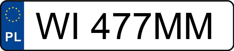 Numer rejestracyjny WI 477MM posiada TOYOTA Yaris 1.0 MR`20 E6d Comfort - WI477MM