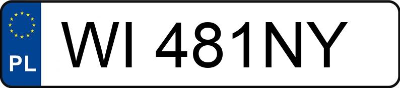 Numer rejestracyjny WI 481NY posiada KIA CEED - WI481NY