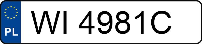 Numer rejestracyjny WI 4981C posiada SMART Smart Roadster MR`03 E3 Roadster-coupe - WI4981C