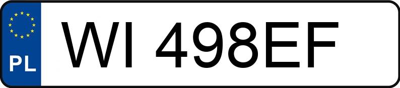 Numer rejestracyjny WI 498EF posiada SKODA Fabia II 1.4 MR`11 E5 Fresh - WI498EF