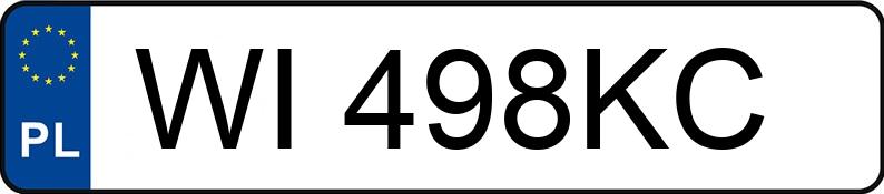 Numer rejestracyjny WI 498KC posiada MERCEDES-BENZ CLS 350 MR`18 E6 257 AMG - WI498KC