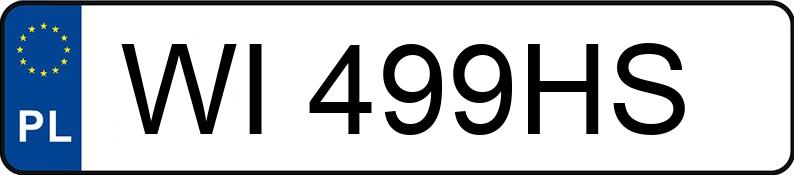Il numero di registrazione WI 499HS ha TOYOTA Yaris 1.5 MR`17 E6c Dynamic - WI499HS
