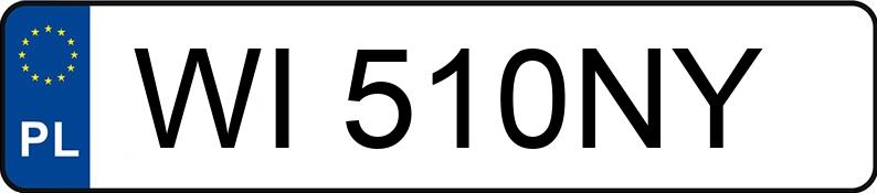 Numer rejestracyjny WI 510NY posiada SKODA KODIAQ - WI510NY Numer rejestracyjny WI 510NY posiada SKODA KODIAQ - WI510NY