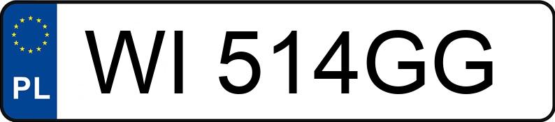 Numer rejestracyjny WI 514GG posiada TOYOTA Yaris 1.5 MR`17 E6c Active - WI514GG