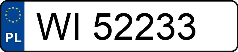 Le numéro d’enregistrement WI 52233 a NISSAN Almera 1.5 MR`00 E3 Sport - WI52233