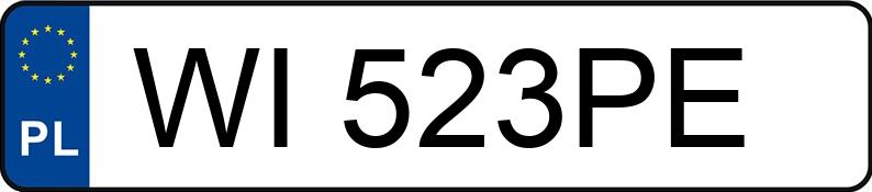 Numer rejestracyjny WI 523PE posiada AUDI A6 AVANT - WI523PE Numer rejestracyjny WI 523PE posiada AUDI A6 AVANT - WI523PE