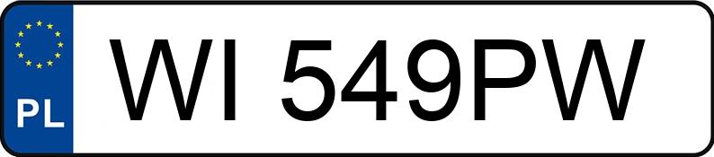 Numer rejestracyjny WI 549PW posiada VOLKSWAGEN TIGUAN - WI549PW
