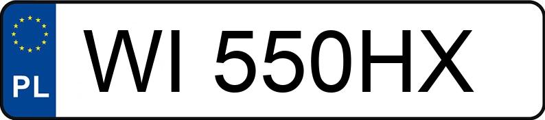 Numer rejestracyjny WI 550HX posiada BMW M550I XDRIVE - WI550HX