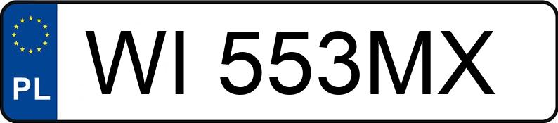 Numer rejestracyjny WI 553MX posiada MINI [BMW] Mini 1.6 MR`01 E3 Cooper - WI553MX