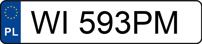 Numer rejestracyjny WI 593PM posiada MERCEDES-BENZ AMG CLE 53 4MATIC - WI593PM
