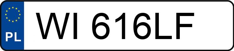 Numer rejestracyjny WI 616LF posiada MAZDA 6 - 2.5 MR`18 E6 SkyPassion Aut. - WI616LF