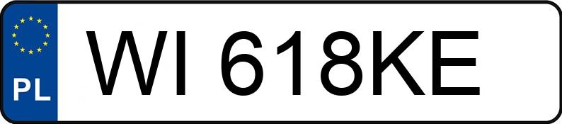 Numer rejestracyjny WI 618KE posiada PORSCHE MACAN - WI618KE