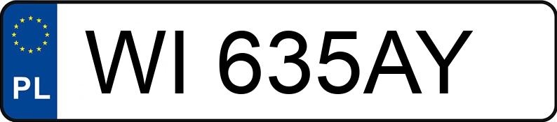 Numer rejestracyjny WI 635AY posiada PRESTIGE CONCEPT --- - WI635AY Numer rejestracyjny WI 635AY posiada PRESTIGE CONCEPT --- - WI635AY