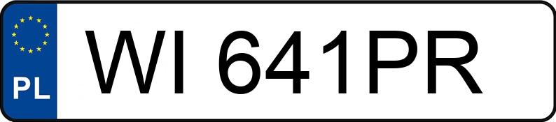 Numer rejestracyjny WI 641PR posiada PORSCHE PANAMERA 4 E-HYBRID - WI641PR