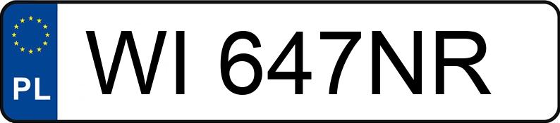 Numer rejestracyjny WI 647NR posiada BMW X1 SDRIVE20I - WI647NR