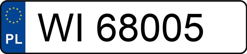 Numer rejestracyjny WI 68005 posiada FIAT  - WI68005