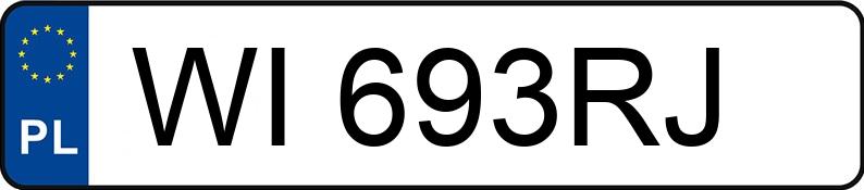 Numer rejestracyjny WI 693RJ posiada BMW 728i Kat. E38 728i Kat. E38 - WI693RJ