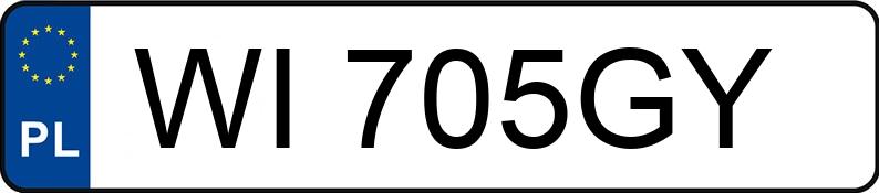 Numer rejestracyjny WI 705GY posiada RENAULT CLIO - WI705GY