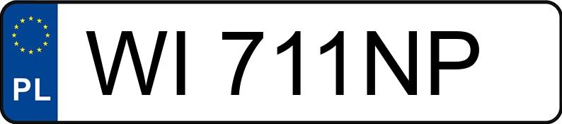 Numer rejestracyjny WI 711NP posiada FORD FUSION - WI711NP