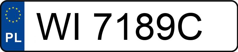 Numer rejestracyjny WI 7189C posiada CITROEN XM 3.0i Ambiance - WI7189C