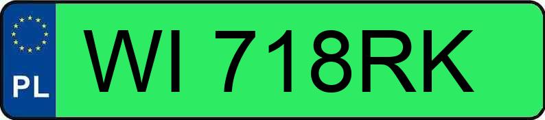 Numer rejestracyjny WI 718RK posiada SKODA Elroq MR`25 60 59kWh - WI718RK Numer rejestracyjny WI 718RK posiada SKODA Elroq MR`25 60 59kWh - WI718RK